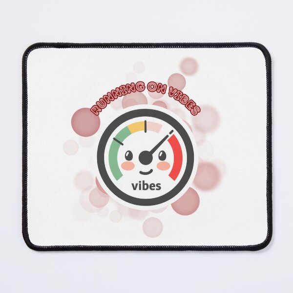 Item preview, Running On Vibes Funny Minimalist Meme Design designed and sold by iamKRUK.