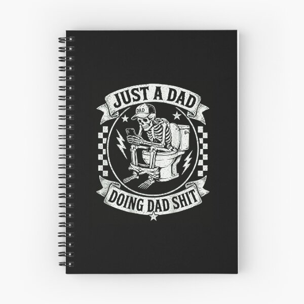 Item preview, Just A Dad Doing Dad Shit Funny Skeleton Bathroom Humor designed and sold by haitrieuic96.