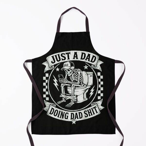 Item preview, Just A Dad Doing Dad Shit Funny Skeleton Bathroom Humor designed and sold by haitrieuic96.