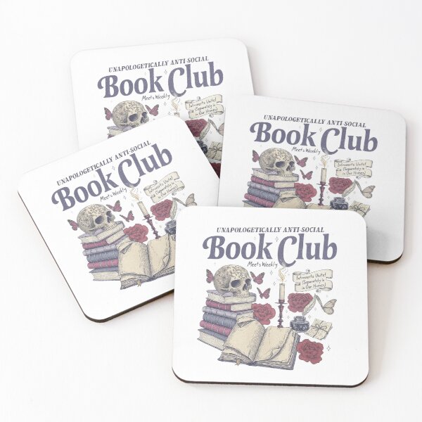 Item preview, Anti Social Book Club, Romance Reader, Anti Social Reader, Introverted Reader, Bookish For Book Lover designed and sold by toongstudio.