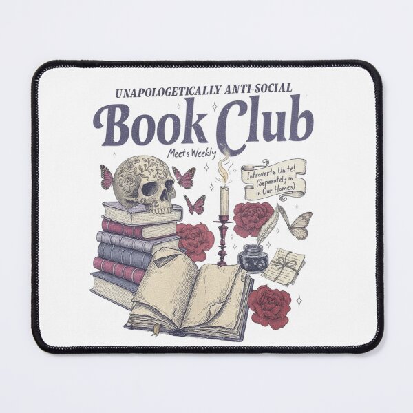 Item preview, Anti Social Book Club, Romance Reader, Anti Social Reader, Introverted Reader, Bookish For Book Lover designed and sold by toongstudio.