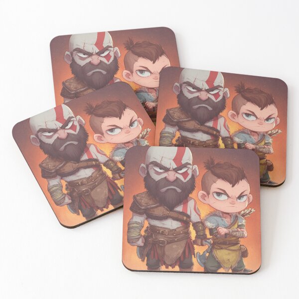 Item preview, Chibi Father & Son Warriors | Cute Mythic Adventure Duo designed and sold by MyChibiArts.
