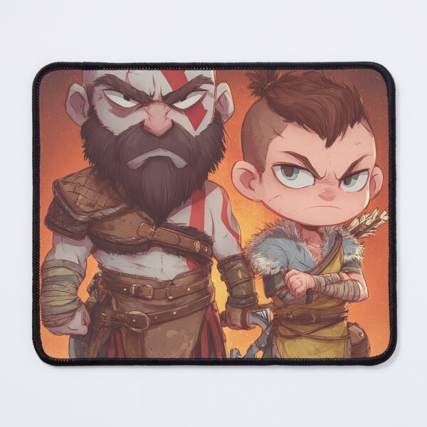 Item preview, Chibi Father & Son Warriors | Cute Mythic Adventure Duo designed and sold by MyChibiArts.