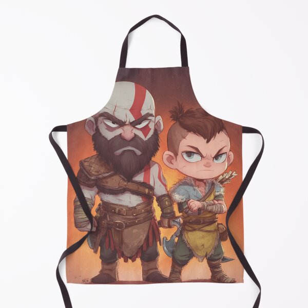 Item preview, Chibi Father & Son Warriors | Cute Mythic Adventure Duo designed and sold by MyChibiArts.