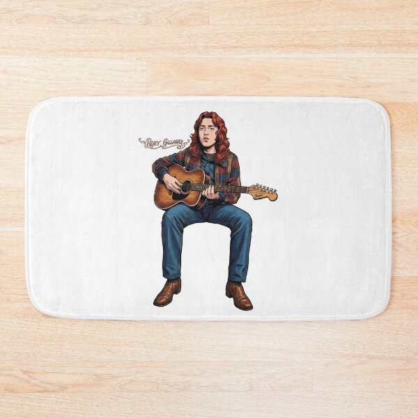 Item preview, Rory Gallagher Acoustic Session Retro Comic Rock Sticker designed and sold by topprinting.