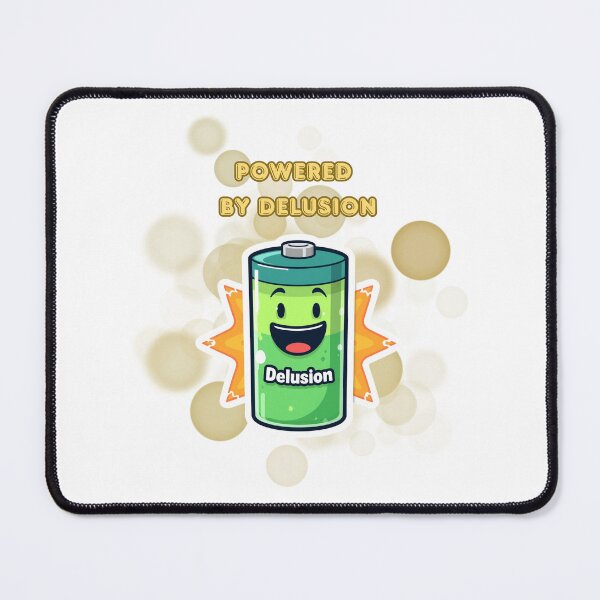 Item preview, Powered By Delusion Funny Motivational Meme designed and sold by iamKRUK.