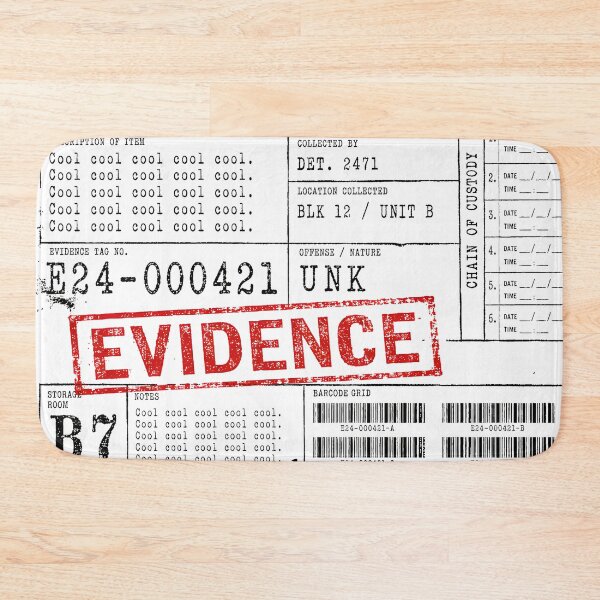 Item preview, Precinct Evidence Room Label designed and sold by agearb.