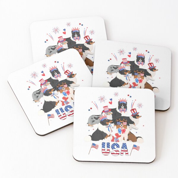 Item preview, Adorable Sheltie 4th of July Patriotic Sheltie Mom Lover T-Shirt designed and sold by Badriiiii.