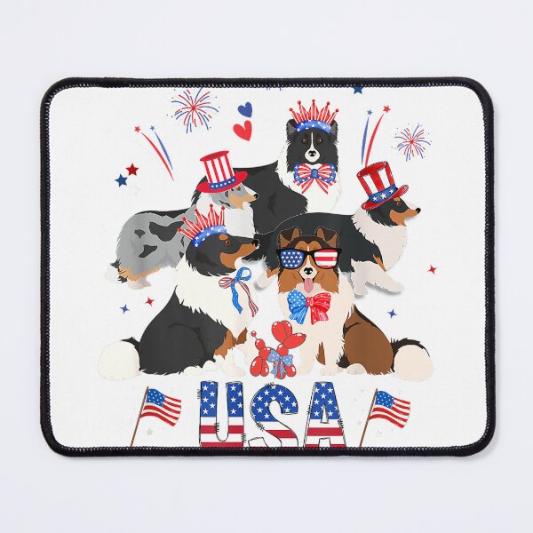 Item preview, Adorable Sheltie 4th of July Patriotic Sheltie Mom Lover T-Shirt designed and sold by Badriiiii.