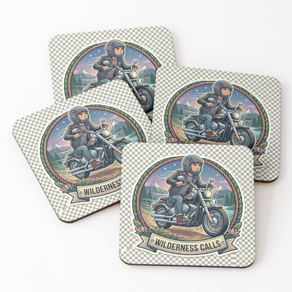 Item preview, Wilderness Calls Motorcycle Boy Sticker designed and sold by venus-st.