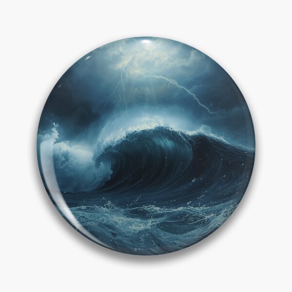 Item preview, Ocean Wave T-Shirt | Tsunami Shirt | Dark Ocean Tee | Nature Gift designed and sold by SunnyDesign82.