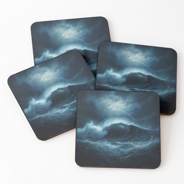 Item preview, Ocean Wave T-Shirt | Tsunami Shirt | Dark Ocean Tee | Nature Gift designed and sold by SunnyDesign82.