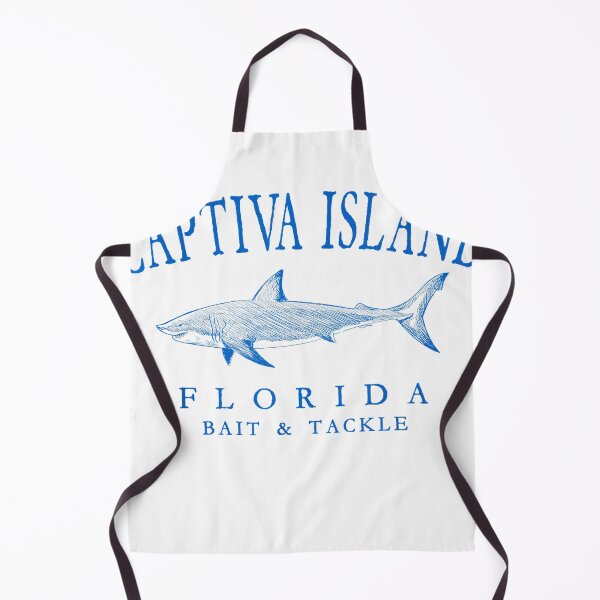 Item preview, Captiva Island Florida Shark Retro Blue Art Fishing T-Shirt designed and sold by KTY-NUSS.