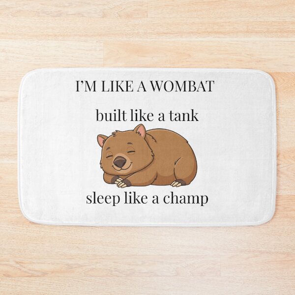 Item preview, Cute Wombat Artwork | Australian Native Animal | Kawaii Wombat Illustration | Aussie Wildlife Gift designed and sold by Starlett Designs.