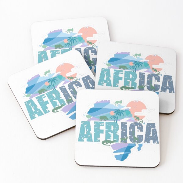 Item preview, Colorful Africa Silhouette Map designed and sold by studiohadiya.