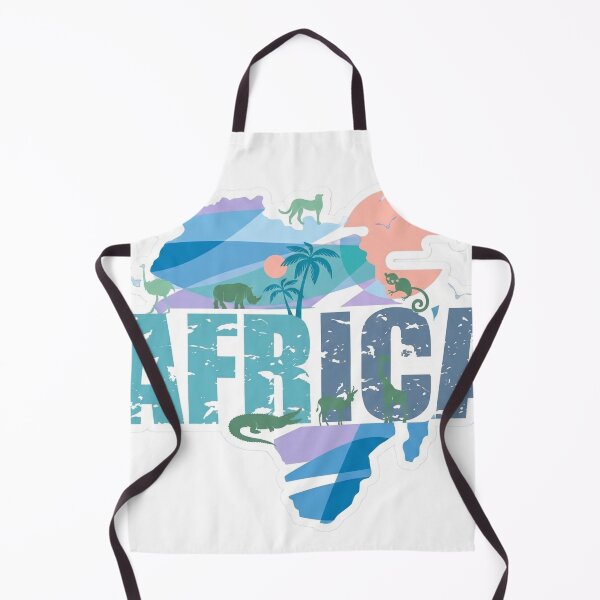 Item preview, Colorful Africa Silhouette Map designed and sold by studiohadiya.