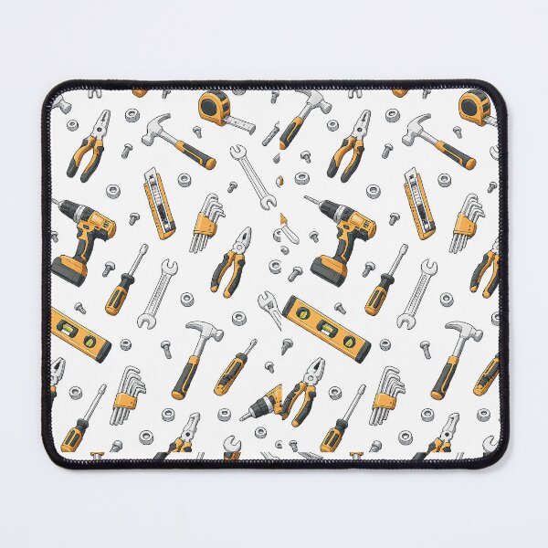 Item preview, Handyman Tool Pattern PNG | Seamless Workshop Wallpaper Clipart | DIY Equipment Background Design designed and sold by Hookesmode.