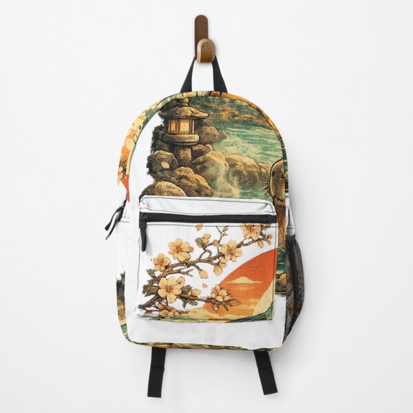 Item preview, Vintage Japanese Capybara Hot Spring designed and sold by Mysthor-Designs.