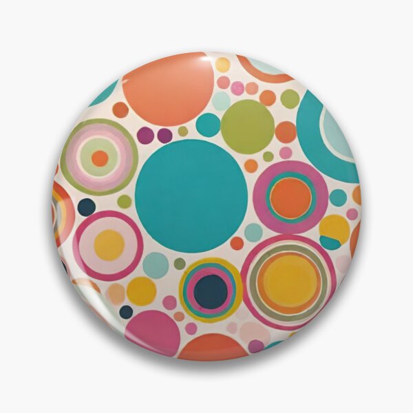 Item preview, Retro Abstract Circles Geometric Pattern designed and sold by AlxVel.