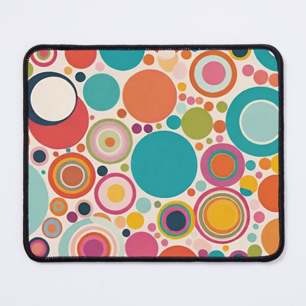 Item preview, Retro Abstract Circles Geometric Pattern designed and sold by AlxVel.