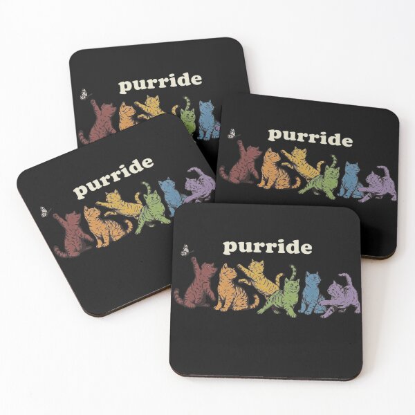Item preview, Purride Rainbow Cats - Funny LGBTQ Pride Cat Lover Gift designed and sold by haitrieuic96.