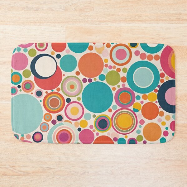Item preview, Retro Abstract Circles Geometric Pattern designed and sold by AlxVel.