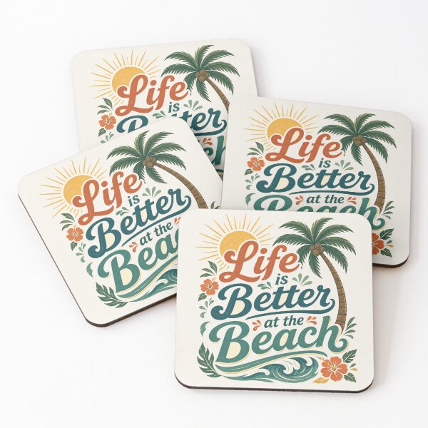 Item preview, Life is Better at the Beach T-Shirt | Funny Summer Gift | Beach Lover Shirt | Vacation Tee designed and sold by SunnyDesign82.