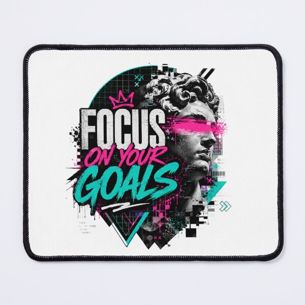 Item preview, Focus on Your Goals Neon Graffiti designed and sold by aminomen.