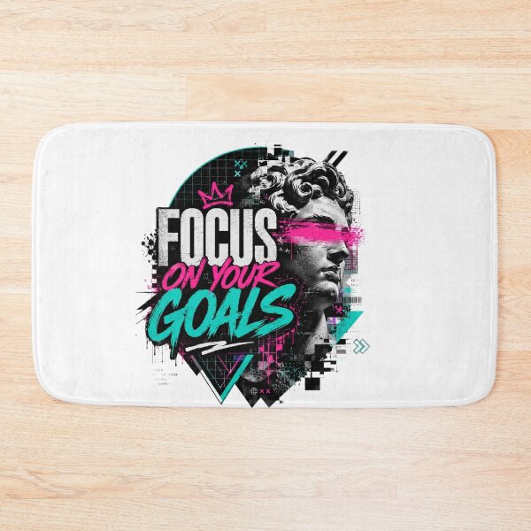 Item preview, Focus on Your Goals Neon Graffiti designed and sold by aminomen.