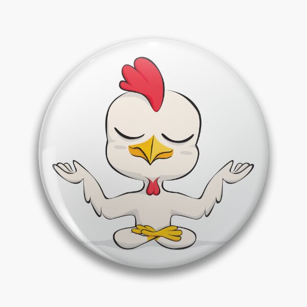 Item preview, Chicken is doing a yoga pose. designed and sold by Nyos.