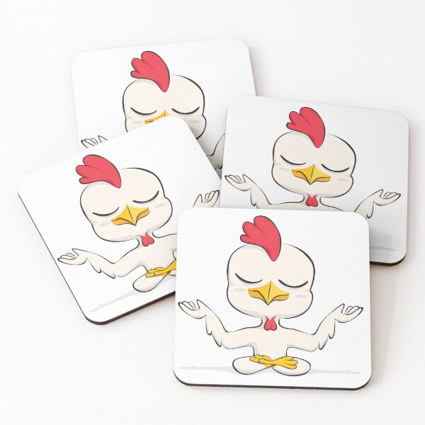 Item preview, Chicken is doing a yoga pose. designed and sold by Nyos.