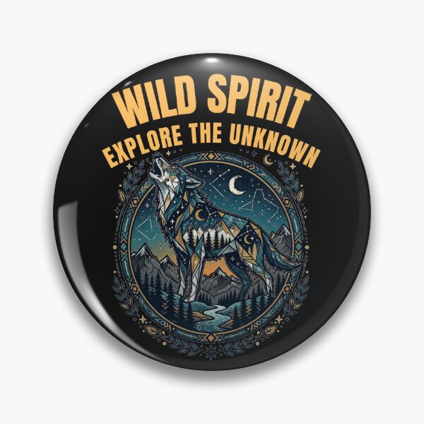 Item preview, Wild Spirit Explore The Unknown Geometric Wolf Nature designed and sold by VintryOff.