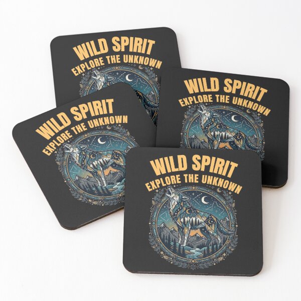 Item preview, Wild Spirit Explore The Unknown Geometric Wolf Nature designed and sold by VintryOff.