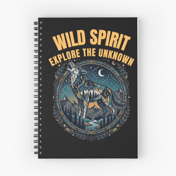 Item preview, Wild Spirit Explore The Unknown Geometric Wolf Nature designed and sold by VintryOff.