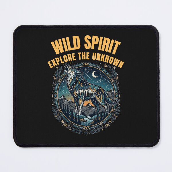 Item preview, Wild Spirit Explore The Unknown Geometric Wolf Nature designed and sold by VintryOff.