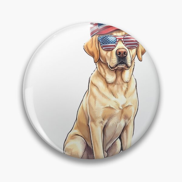 Item preview, American Flag Labrador Retriever Dog Yellow Lab Patriotic T-Shirt designed and sold by ‘Nothing Scares Me’ Store.