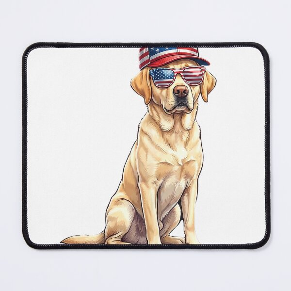 Item preview, American Flag Labrador Retriever Dog Yellow Lab Patriotic T-Shirt designed and sold by ‘Nothing Scares Me’ Store.