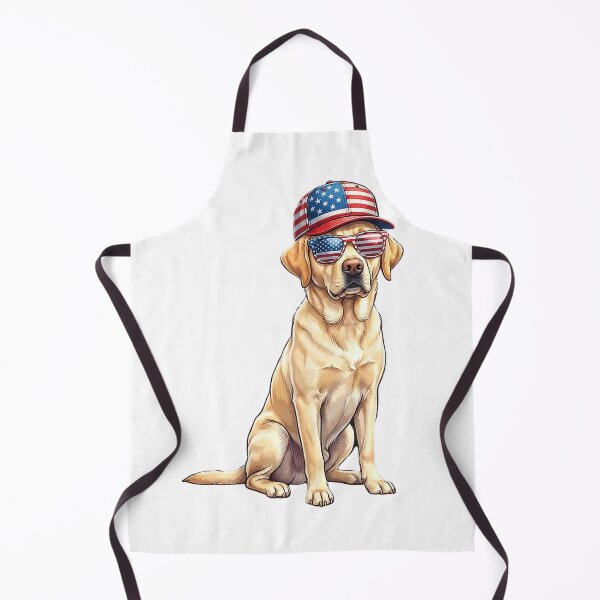 Item preview, American Flag Labrador Retriever Dog Yellow Lab Patriotic T-Shirt designed and sold by ‘Nothing Scares Me’ Store.