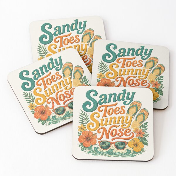Item preview, Sandy Toes Sunny Nose T-Shirt | Funny Summer Gift | Beach Lover Shirt | Vacation Tee designed and sold by SunnyDesign82.