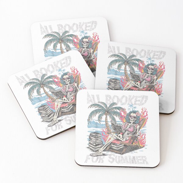 Item preview, All Booked for Summer Funny Skeleton Beach Reading Graphic T-Shirt designed and sold by JJLetterDesigns.