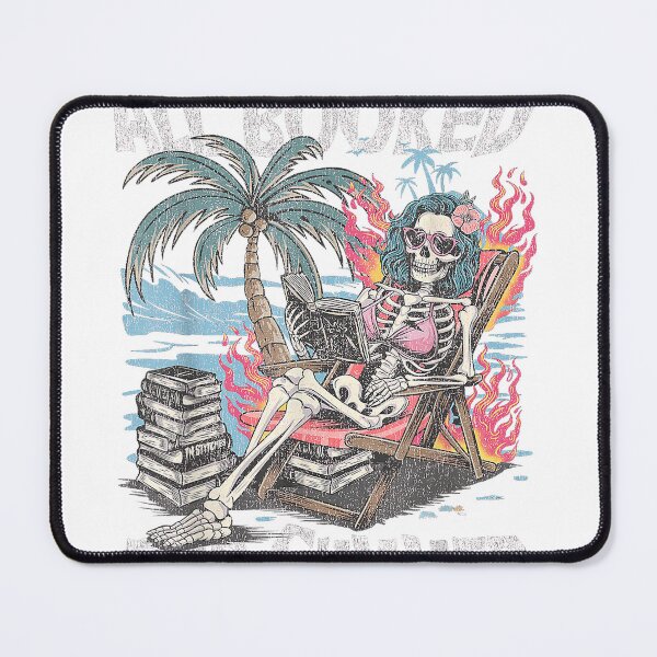 Item preview, All Booked for Summer Funny Skeleton Beach Reading Graphic T-Shirt designed and sold by JJLetterDesigns.