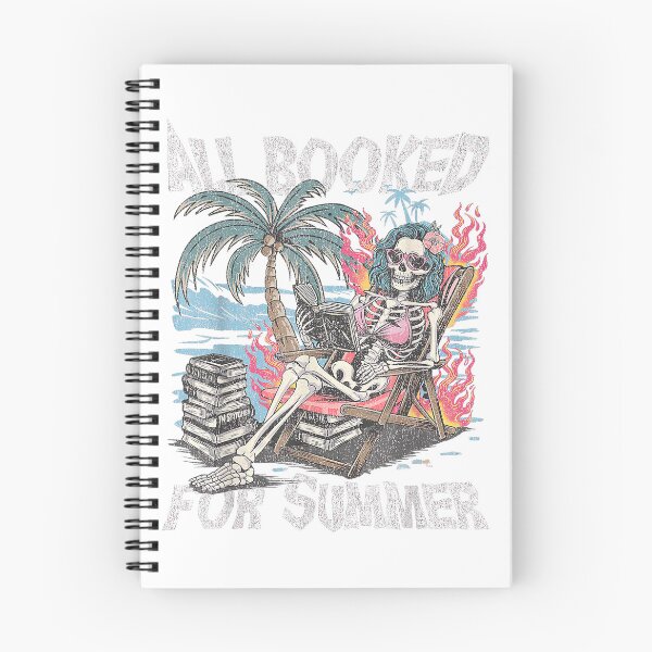 Item preview, All Booked for Summer Funny Skeleton Beach Reading Graphic T-Shirt designed and sold by JJLetterDesigns.