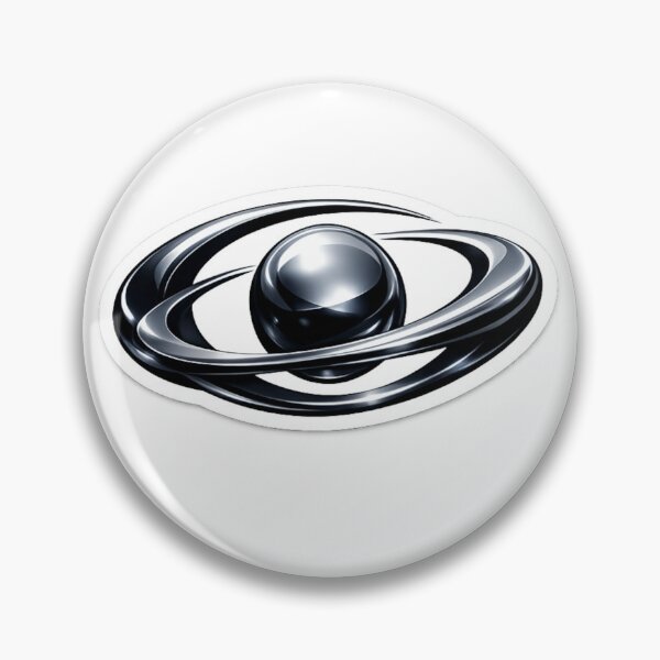 Item preview, Chrome Orbit Core Futuristic Tech Symbol designed and sold by MyCreatureArt.