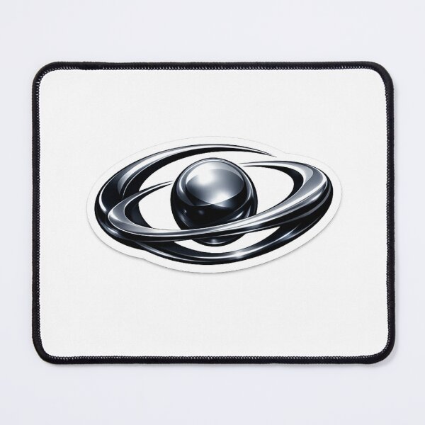 Item preview, Chrome Orbit Core Futuristic Tech Symbol designed and sold by MyCreatureArt.