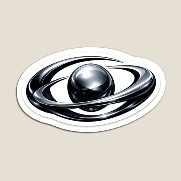 Item preview, Chrome Orbit Core Futuristic Tech Symbol designed and sold by MyCreatureArt.