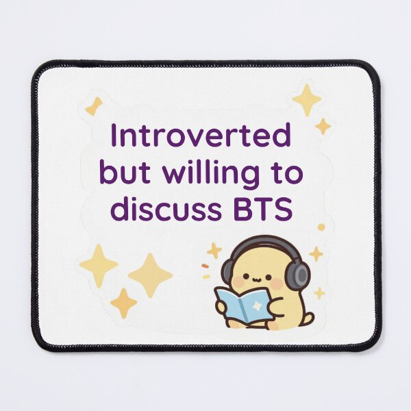 Item preview, Introverted But Willing To Discuss BTS designed and sold by magicshopmarket.