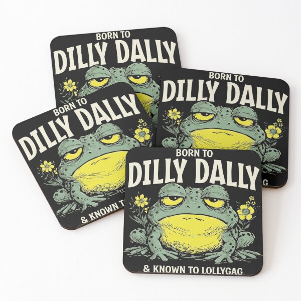 Item preview, Born to Dilly Dally Known to Lollygag Funny Frog Vintage Aesthetic designed and sold by haitrieuic96.