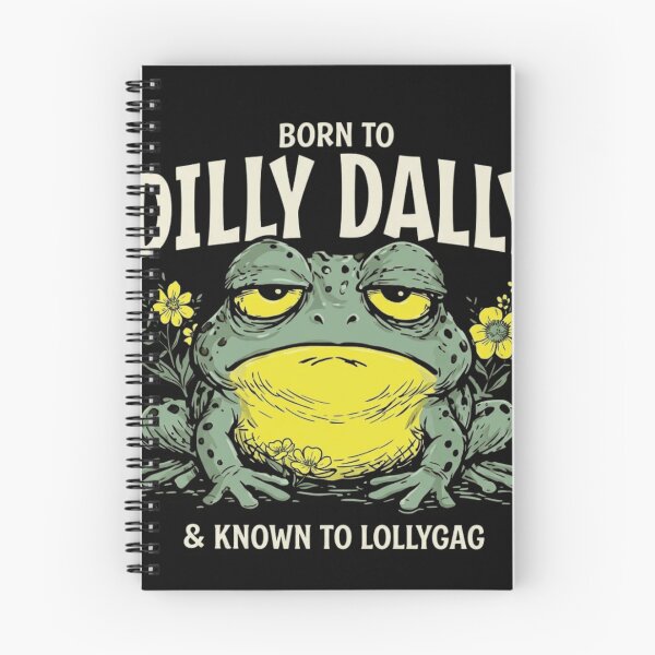 Item preview, Born to Dilly Dally Known to Lollygag Funny Frog Vintage Aesthetic designed and sold by haitrieuic96.