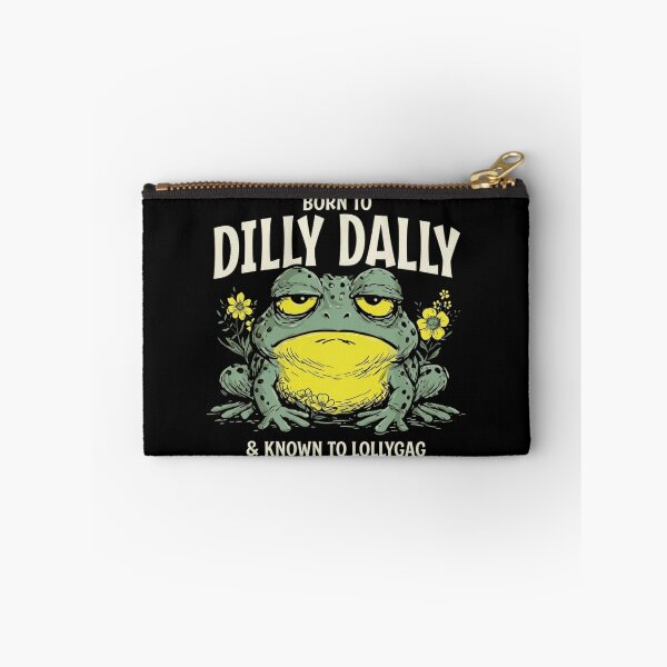 Item preview, Born to Dilly Dally Known to Lollygag Funny Frog Vintage Aesthetic designed and sold by haitrieuic96.