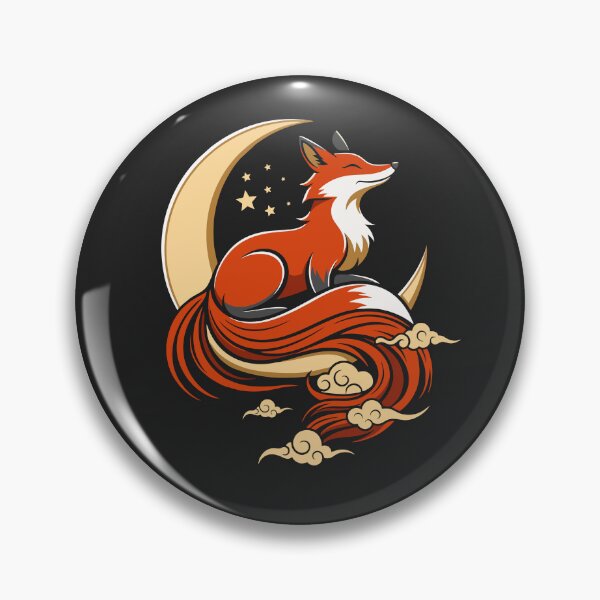 Item preview, A charming fox sitting on the moon – a beautiful illustration for your projects designed and sold by PawelZmich.